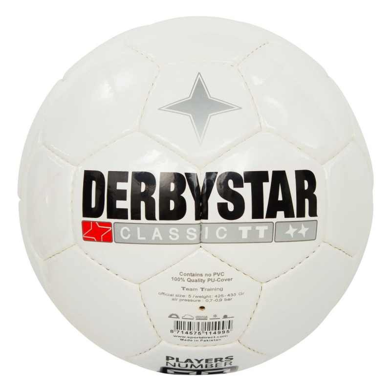 DERBYSTAR Fußball CLASSIC TT, Größe 5 (286952-00)