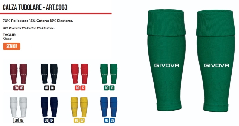 GIVOVA Stutzen TUBOLARE (C063)